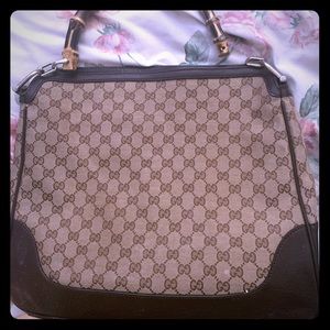 Gucci bag with bamboo handle